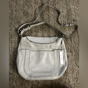Marc Jacobs Grey Leather Shoulder Bag With Detachable Straps